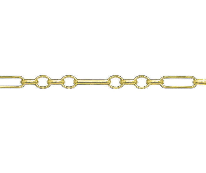 9ct Yellow Gold 18 inch Figaro Belcher Chain GC600