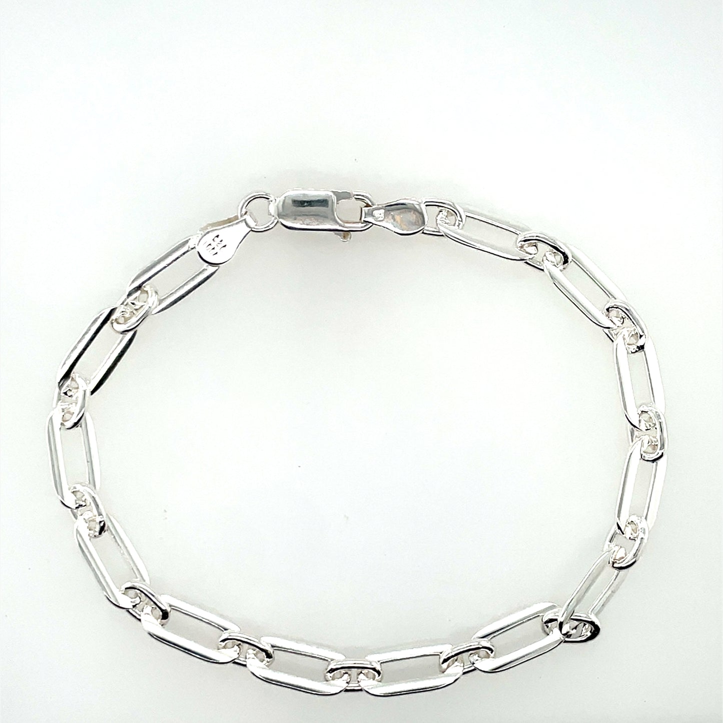 Sterling Silver Solid Paperlink Bracelet GL1164