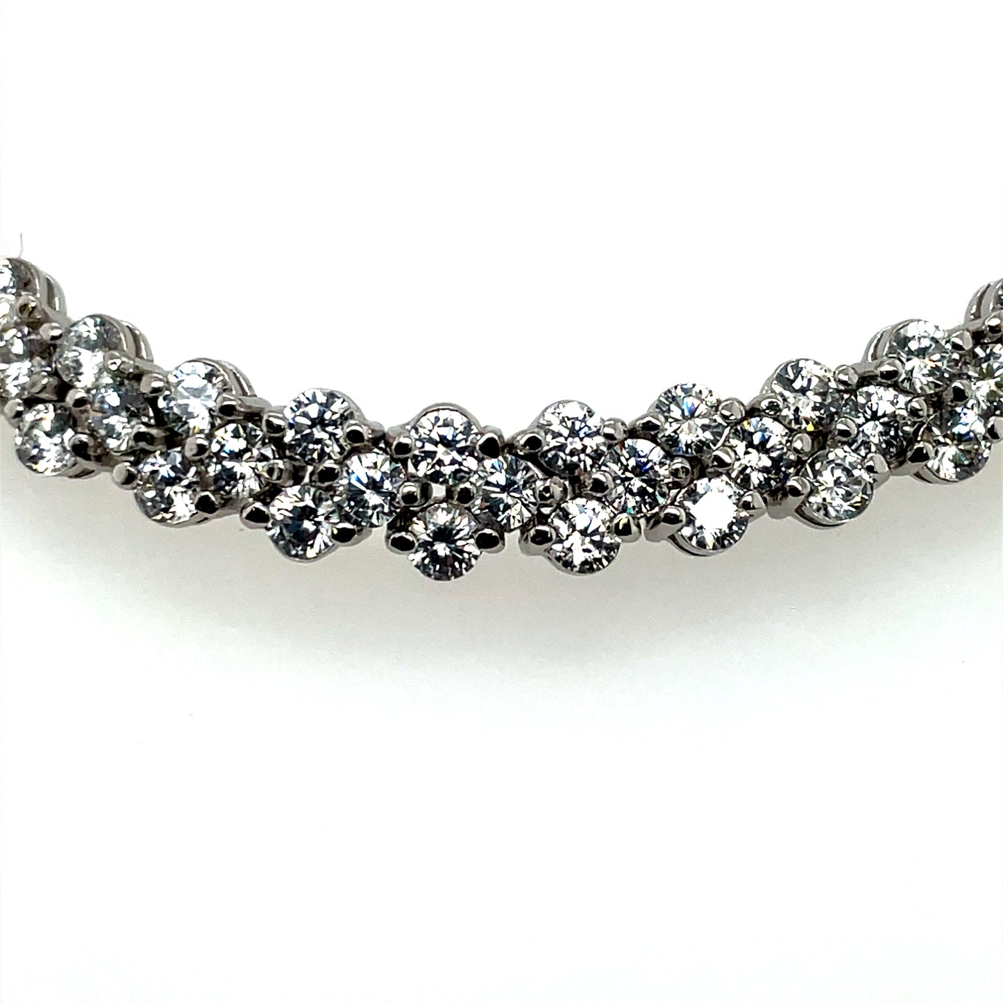 Sterling Silver CZ Double Row Bracelet GL1780