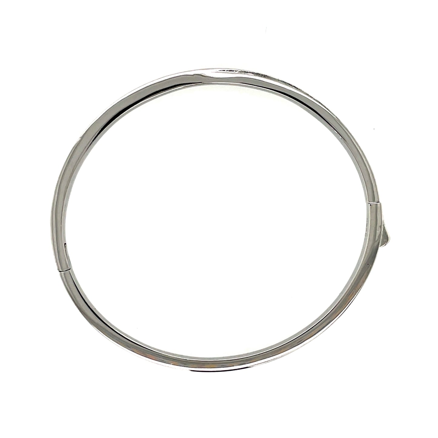 Sterling Silver CZ Twist Bangle GL2043