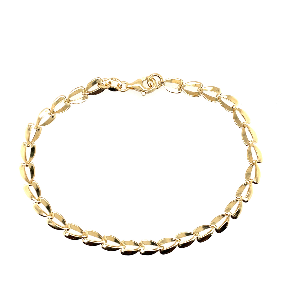 Gold-plated Silver Eye Link Bracelet GL2153