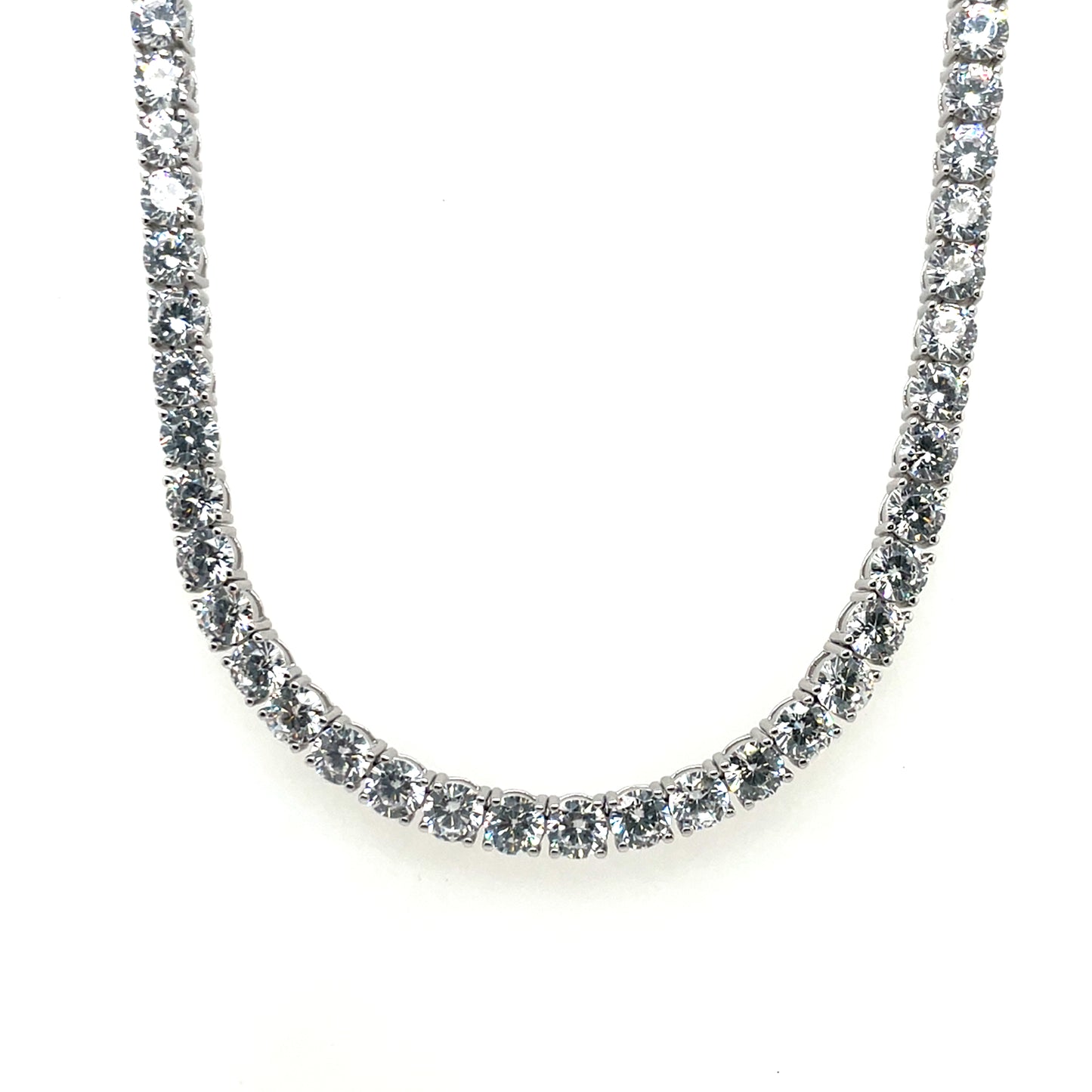 Sterling Silver 4mm CZ Tennis Line Bracelet GL957