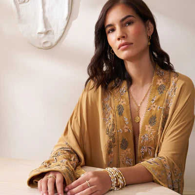 ChloBo Mixed Metal Twisted Disc Bracelet