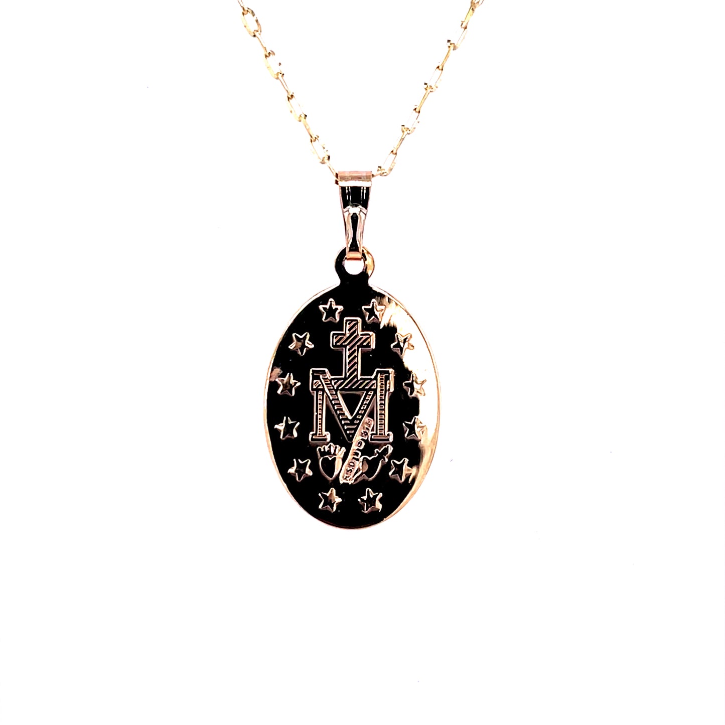 9ct Yellow Gold Medium Miraculous Medal GP845