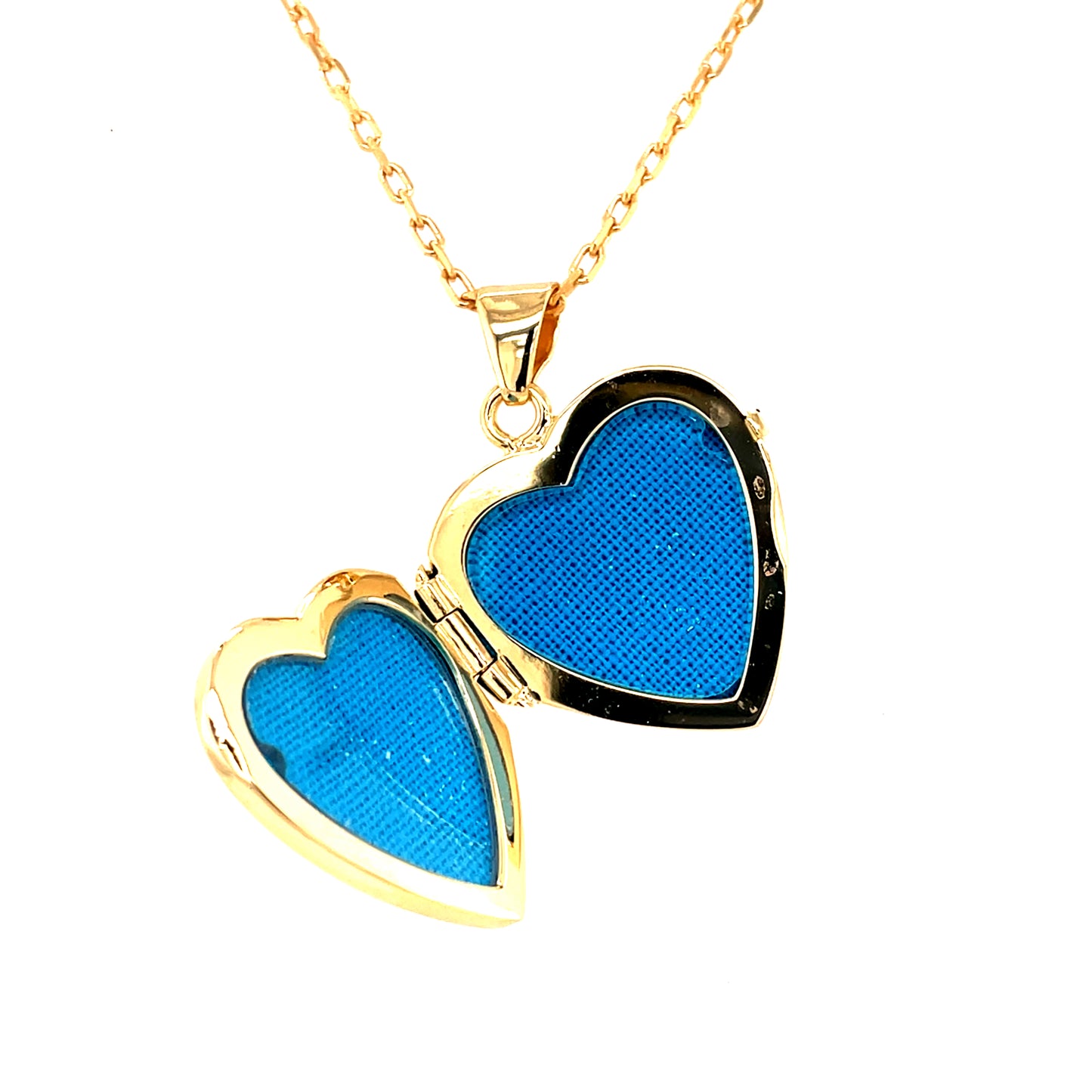 Gold-plated Silver Heart Locket GSL02