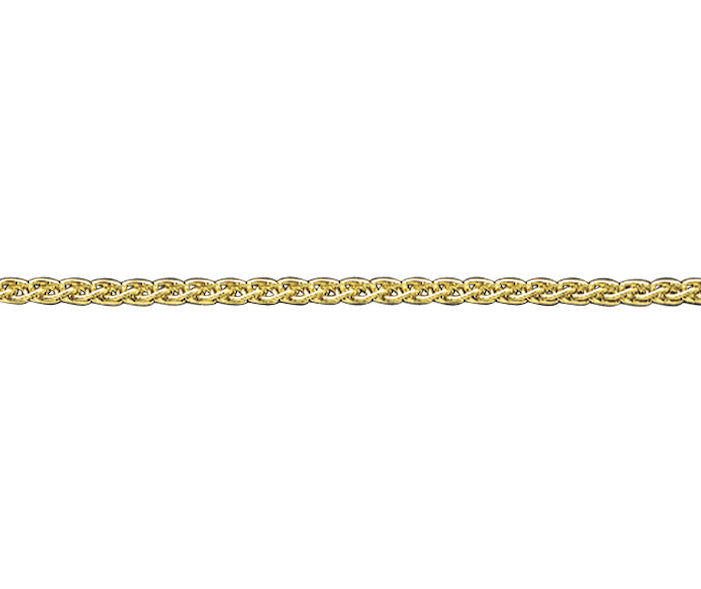 9ct Yellow Gold Spiga 60 Chain 18"/45cm GC599