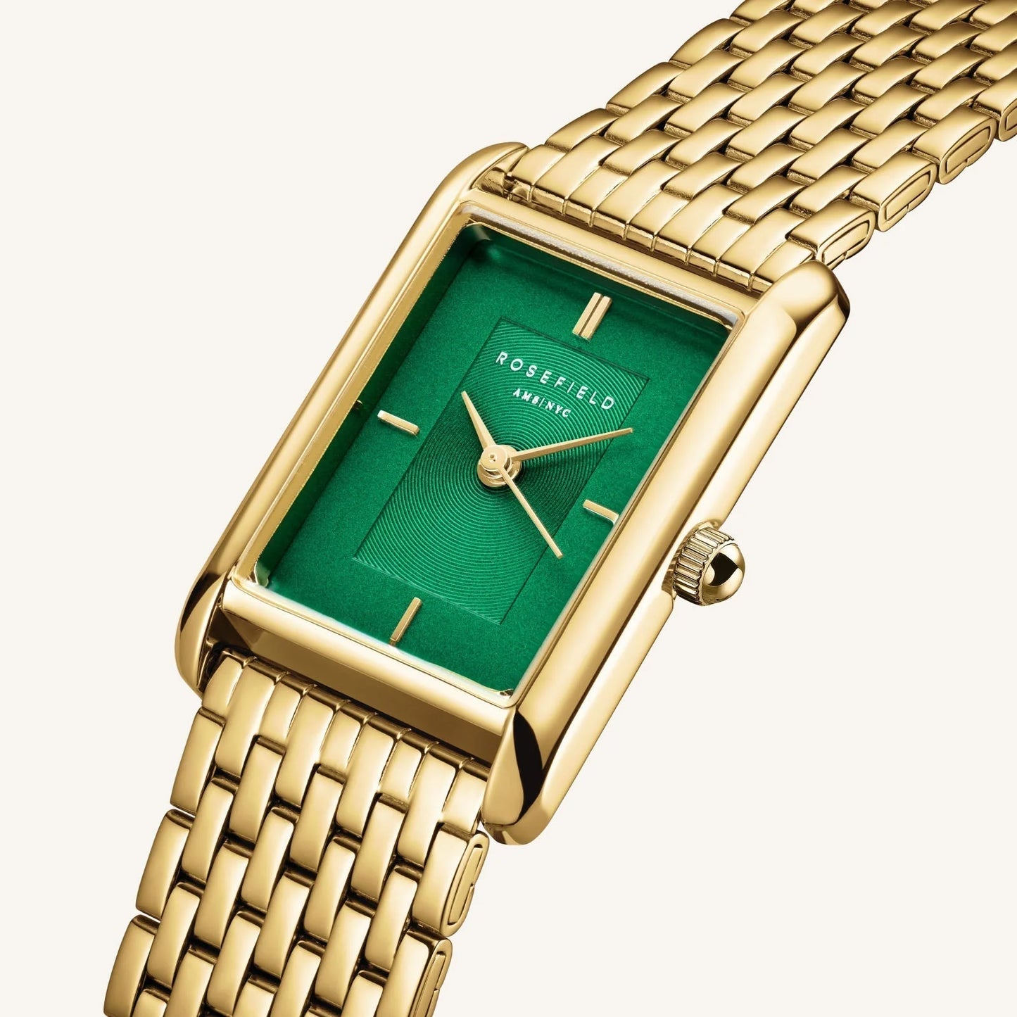 Rosefield Heirloom Emerald Watch HEGSG H05