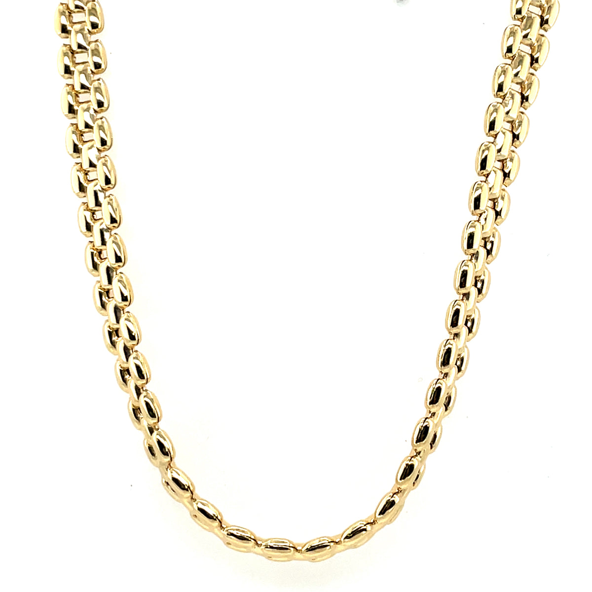Gold Plated Silver Italian Panther Necklace JES180GN