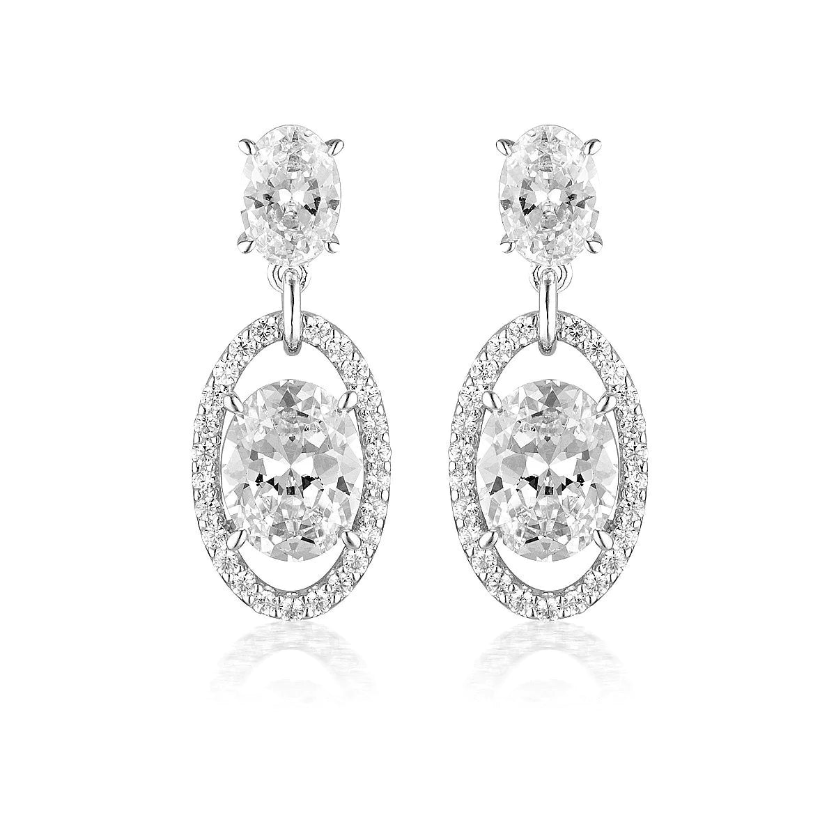 Georgini Aurora Heaven Drop Earrings Silver IE979W