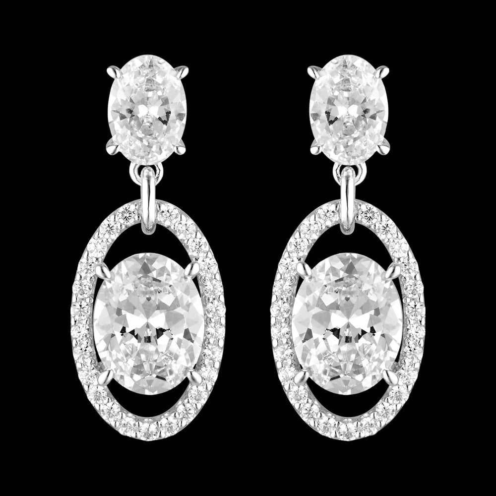 Georgini Aurora Heaven Drop Earrings Silver IE979W