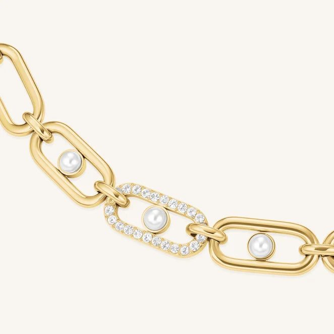 Rosefield Pearl Crystals Bracelet JPBLG J1296