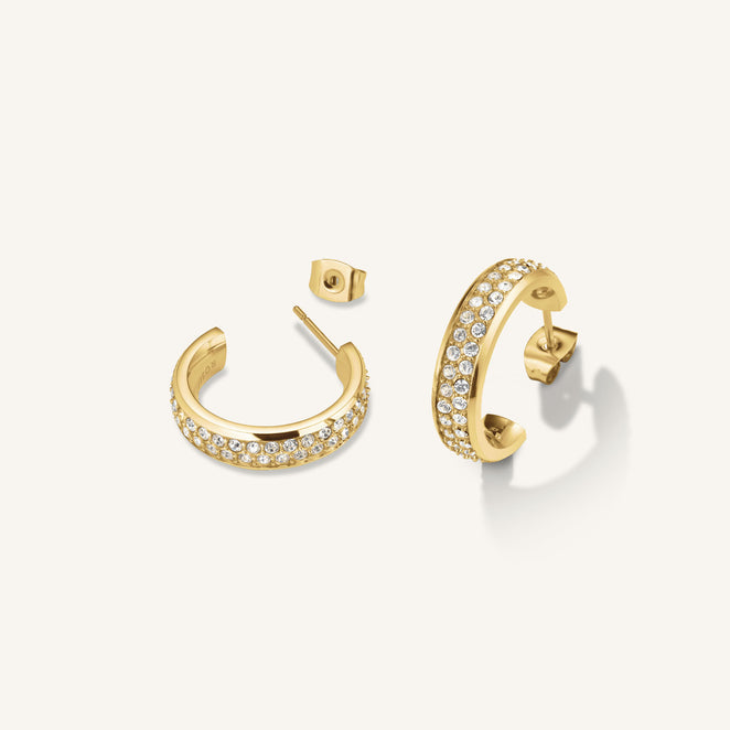 Rosefield Crystal Hoops JECHG J928