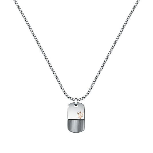 MASERATI JEWELS SILVER,ROSE GOLD NECKLACE  JM121ATK08