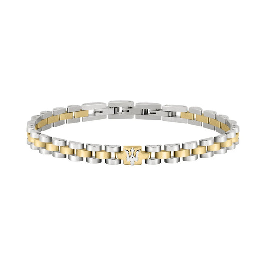 MASERATI JEWELS STEEL GOLD BRACELET 210mm JM320AST09
