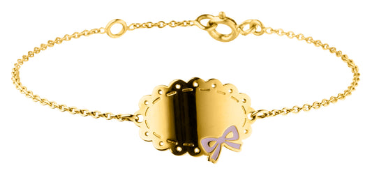 9ct Gold Child's ID Bracelet Engravable GB462