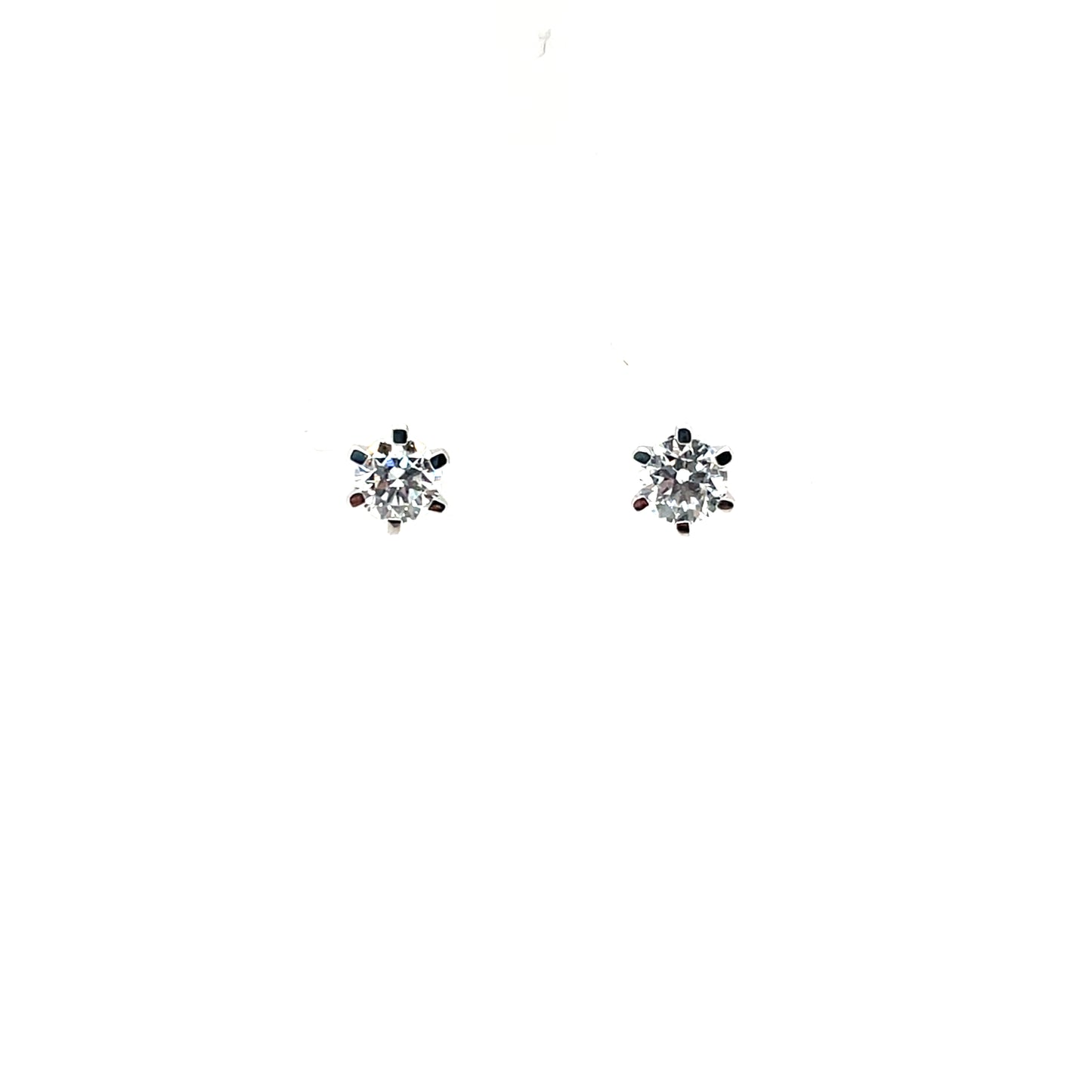 9ct White Gold Lab Grown 1.00ct Diamond Stud Earrings DE123