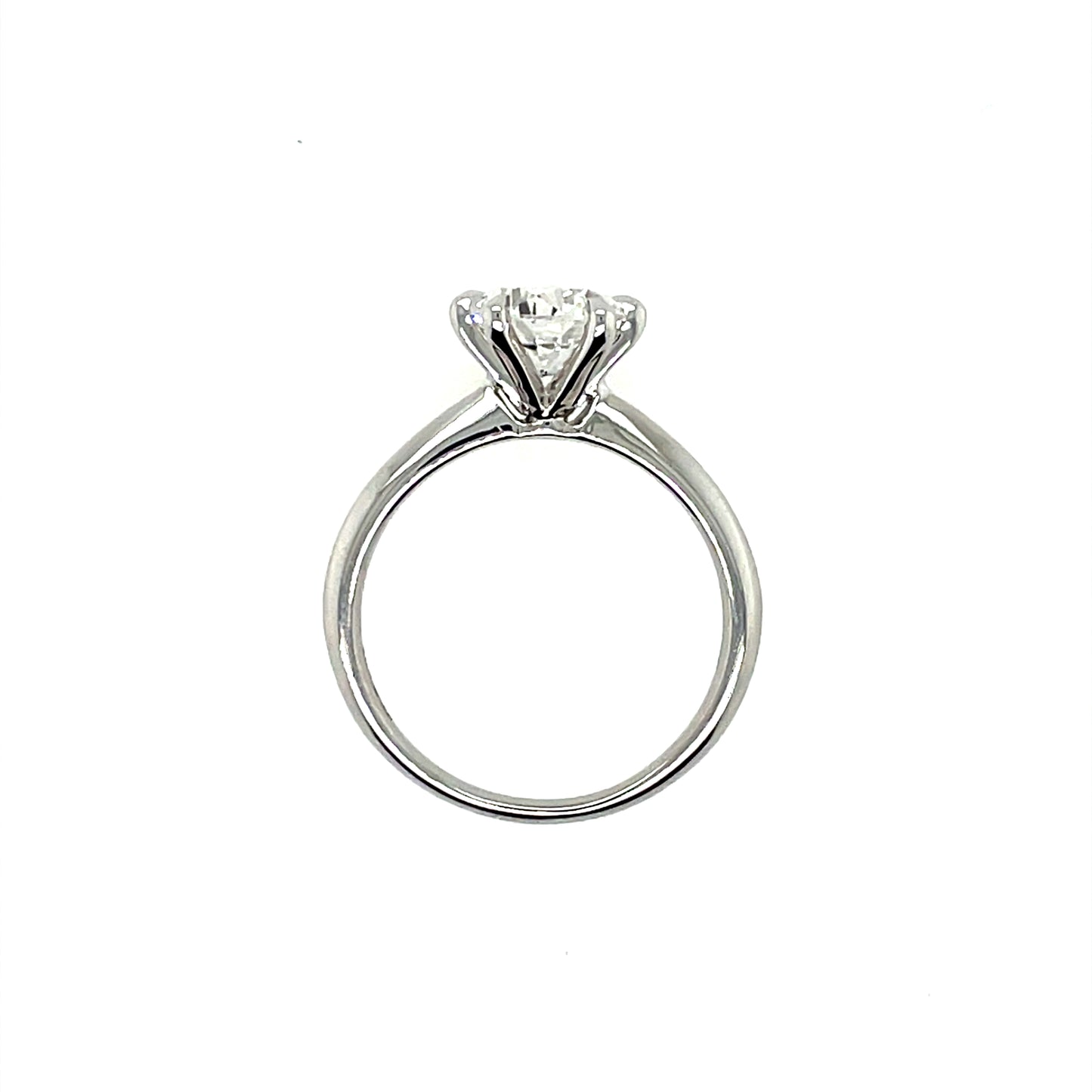 9ct White Gold Lab Grown 1.50ct Round Brilliant Diamond Ring Z242