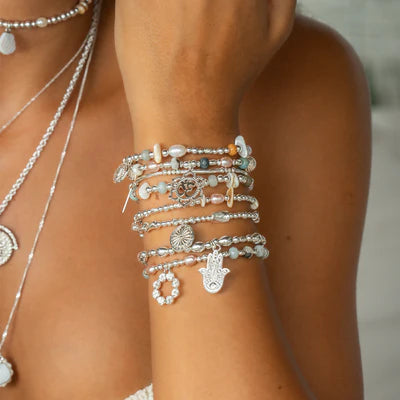 ChloBo Treasures of Bali Divine Lotus Bracelet - Silver