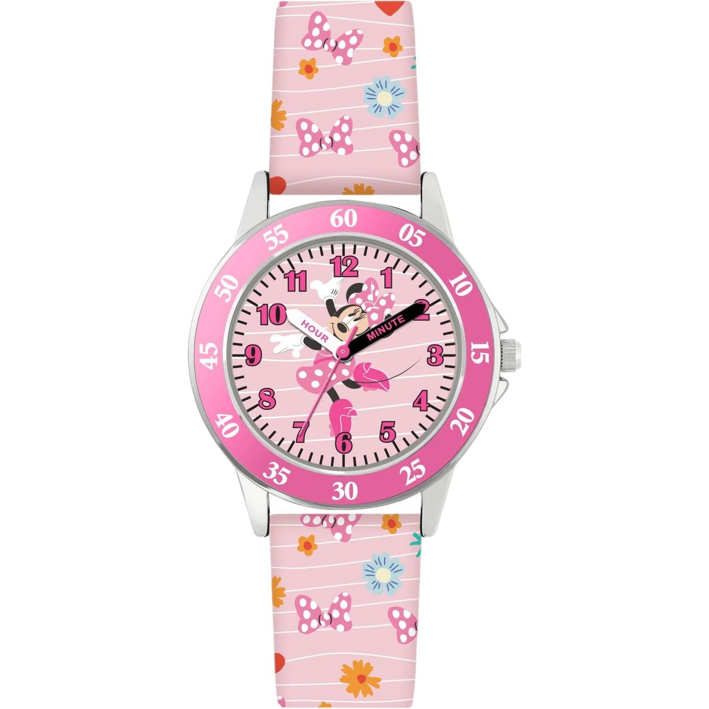 Minnie Mouse Time Teacher Strap Watch MN9101
