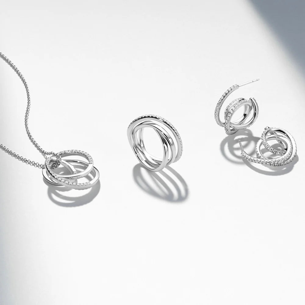 SIF JAKOBS Necklace Spirale SJ-N2590-CZ