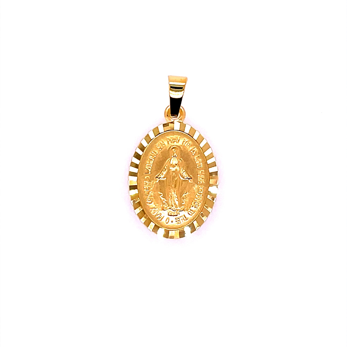 9ct Yellow Gold Miraculous Medal 16mm GP831