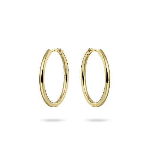9ct Gold 20mm Polished Hoop Earrings NGKCL1/20