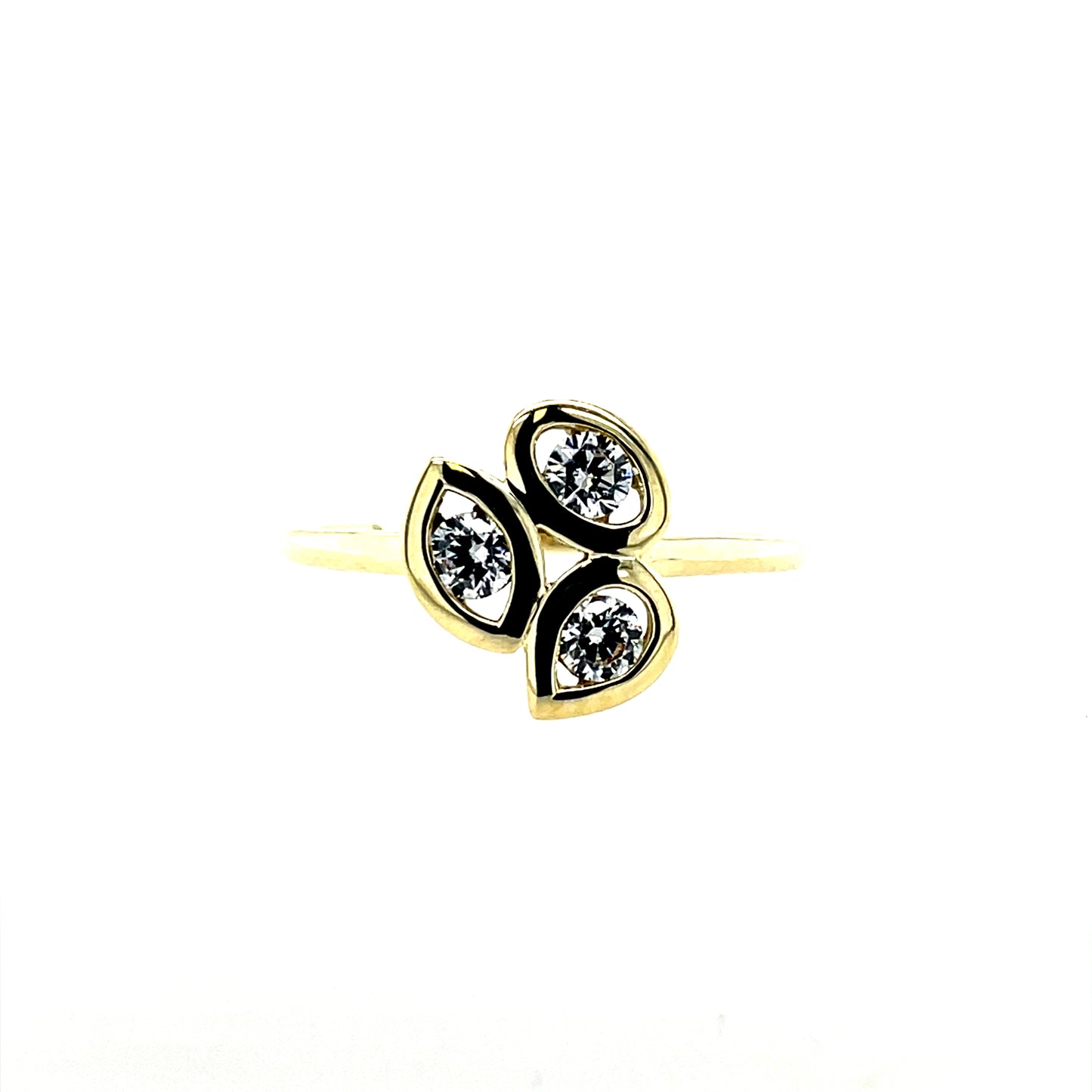 9ct Gold CZ Dress Ring GRZ397