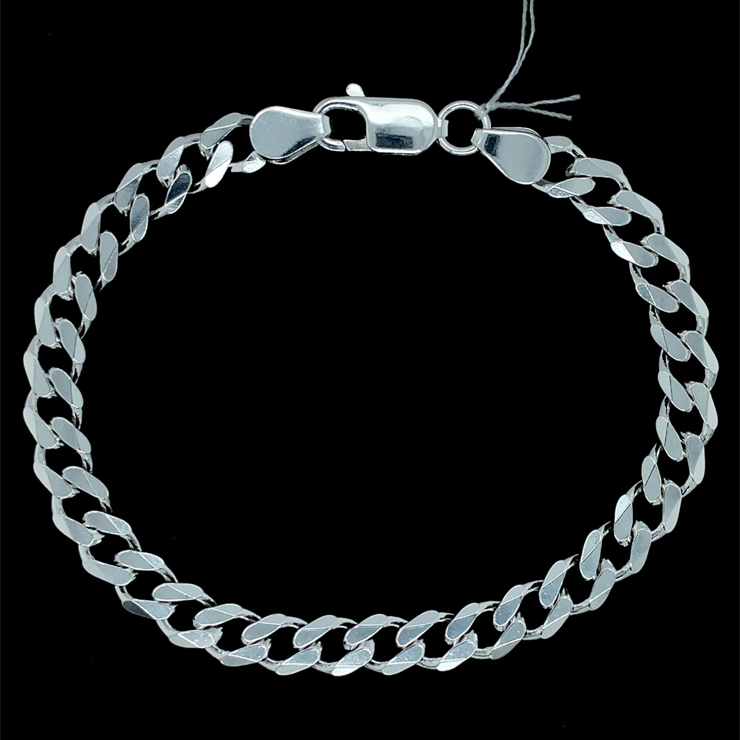 Sterling Silver 21cm Men's 7mm Metric Curb Bracelet SC305.21