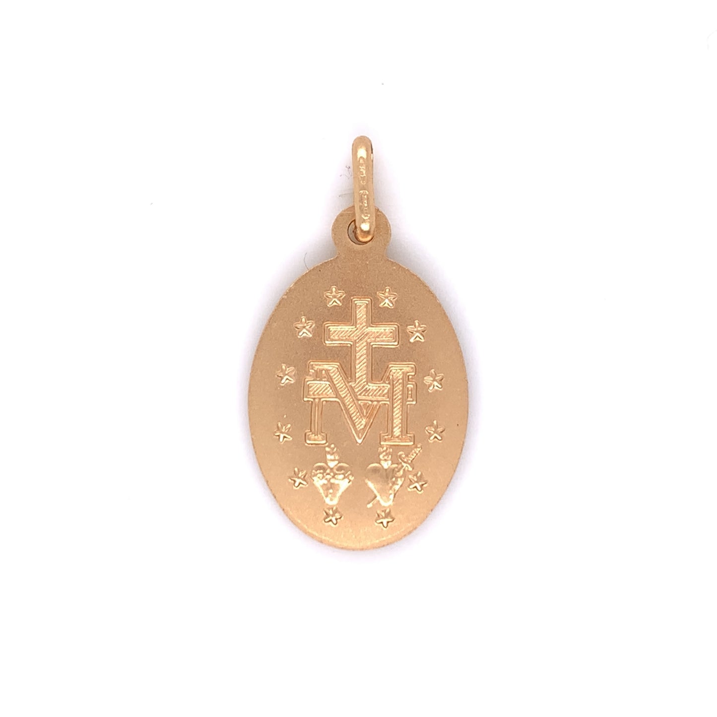 9ct Yellow Gold 14mm Miraculous Medal GP841