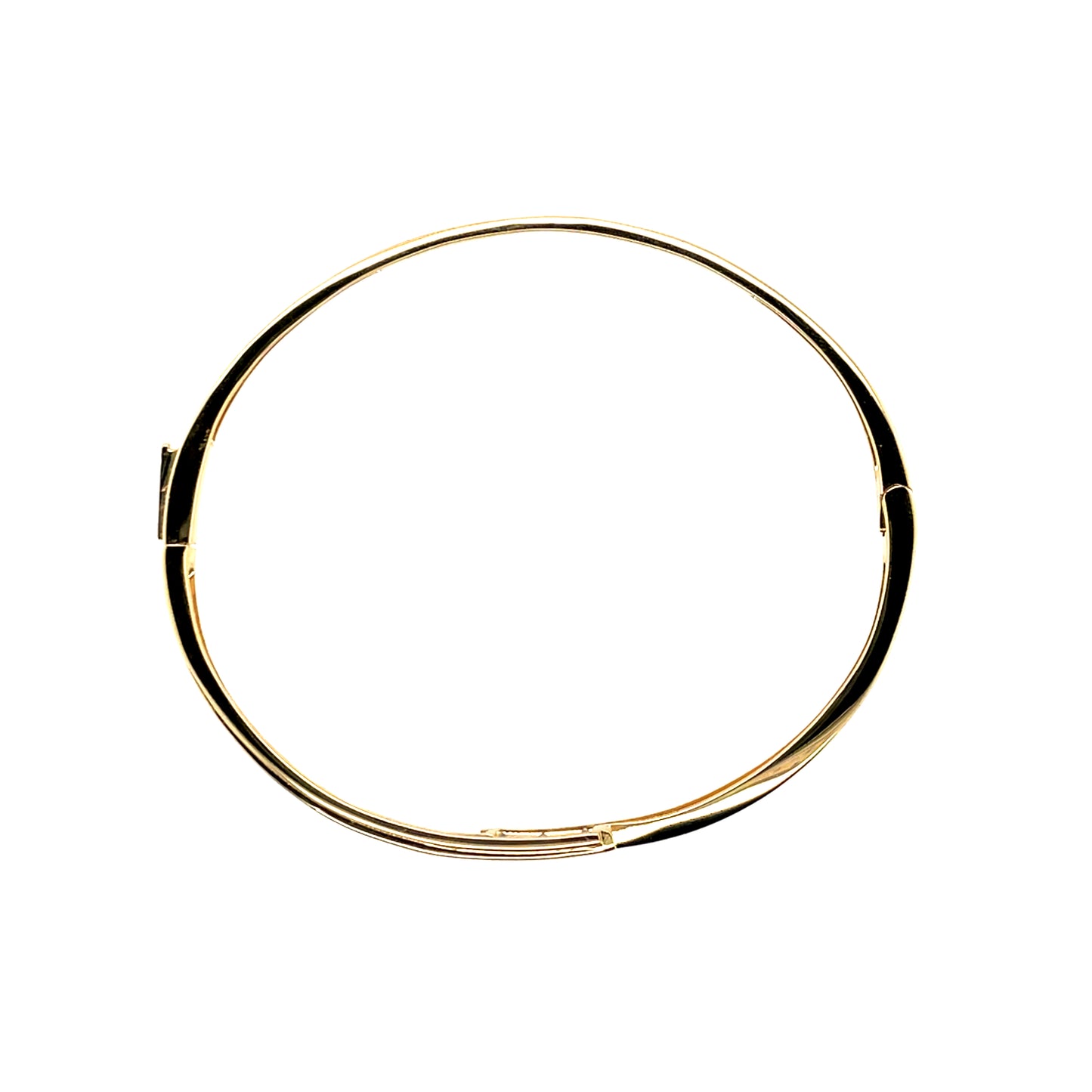 Bijoux D'Or 18ct Gold-Plated CZ Crossover Bangle PSBC74Z