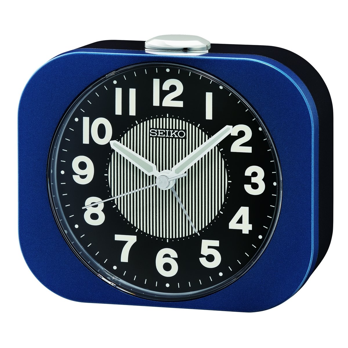 SEIKO QUARTZ BLUE BEEP BEDSIDE ALARM CLOCK QHE206L