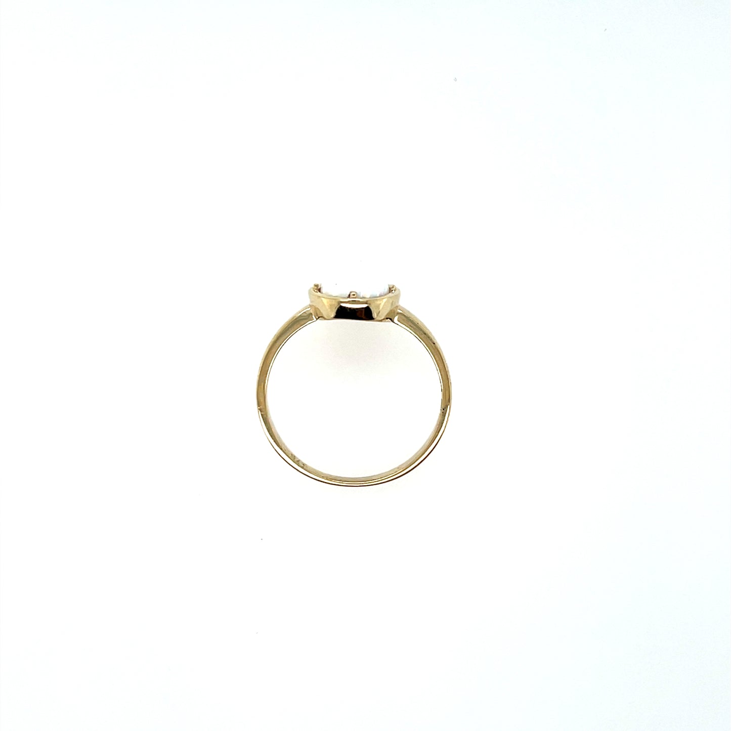 9ct Gold Created Opal Ring GRL80
