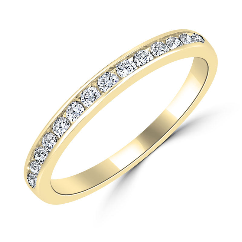 9ct Gold Classic Diamond Channel-set Band 0.33ct