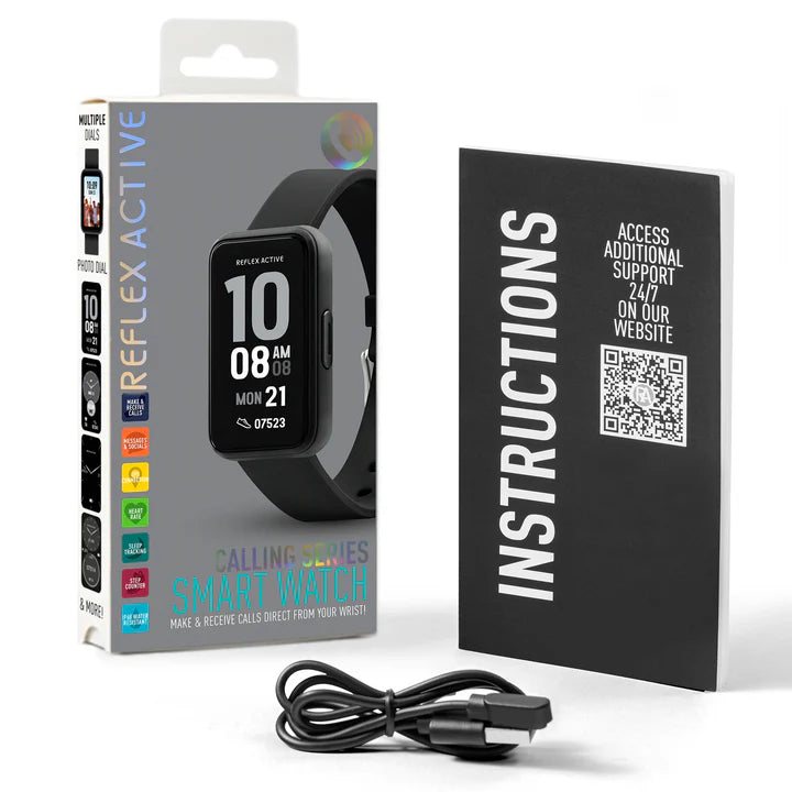 Reflex Active Series 49 Black Strap Smart Calling Watch RA49-2227