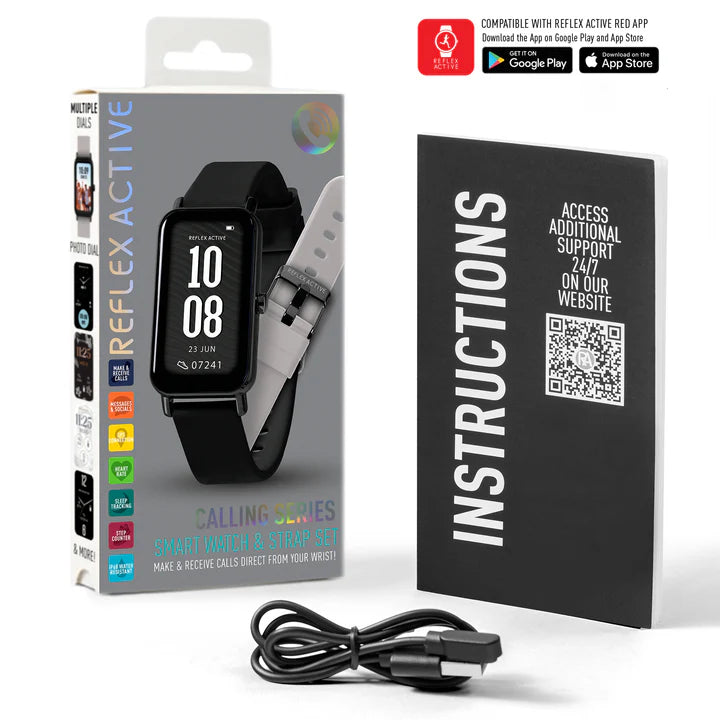 Reflex Active NEXUS 100 Smart Black and Grey Interchangeable Strap Calling Watch RA53-2230-SET