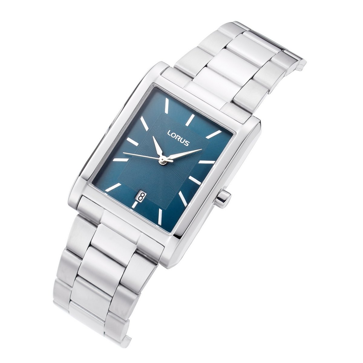 LORUS QUARTZ GENTS STAINLESS STEEL BLUE DIAL BRACELET WATCH RH935RX9