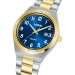 LORUS QUARTZ GENTS TWO TONE BLUE DIAL BRACELET WATCH RH968SX9