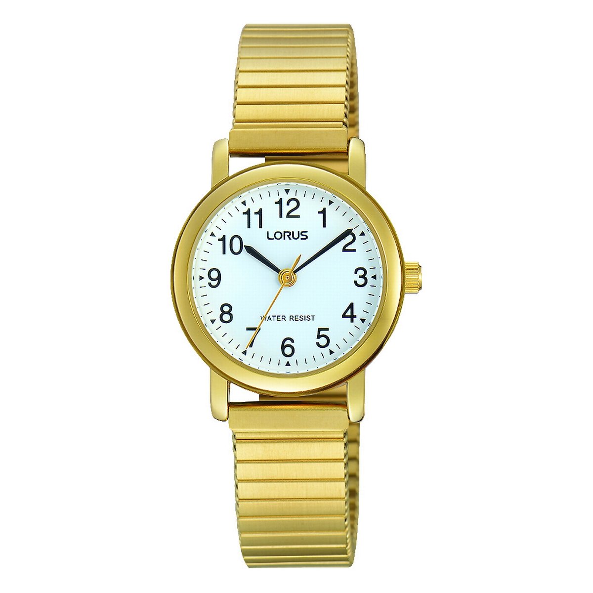 LORUS QUARTZ LADIES GOLD PLATED EXPANDER WATCH RRX04HX9