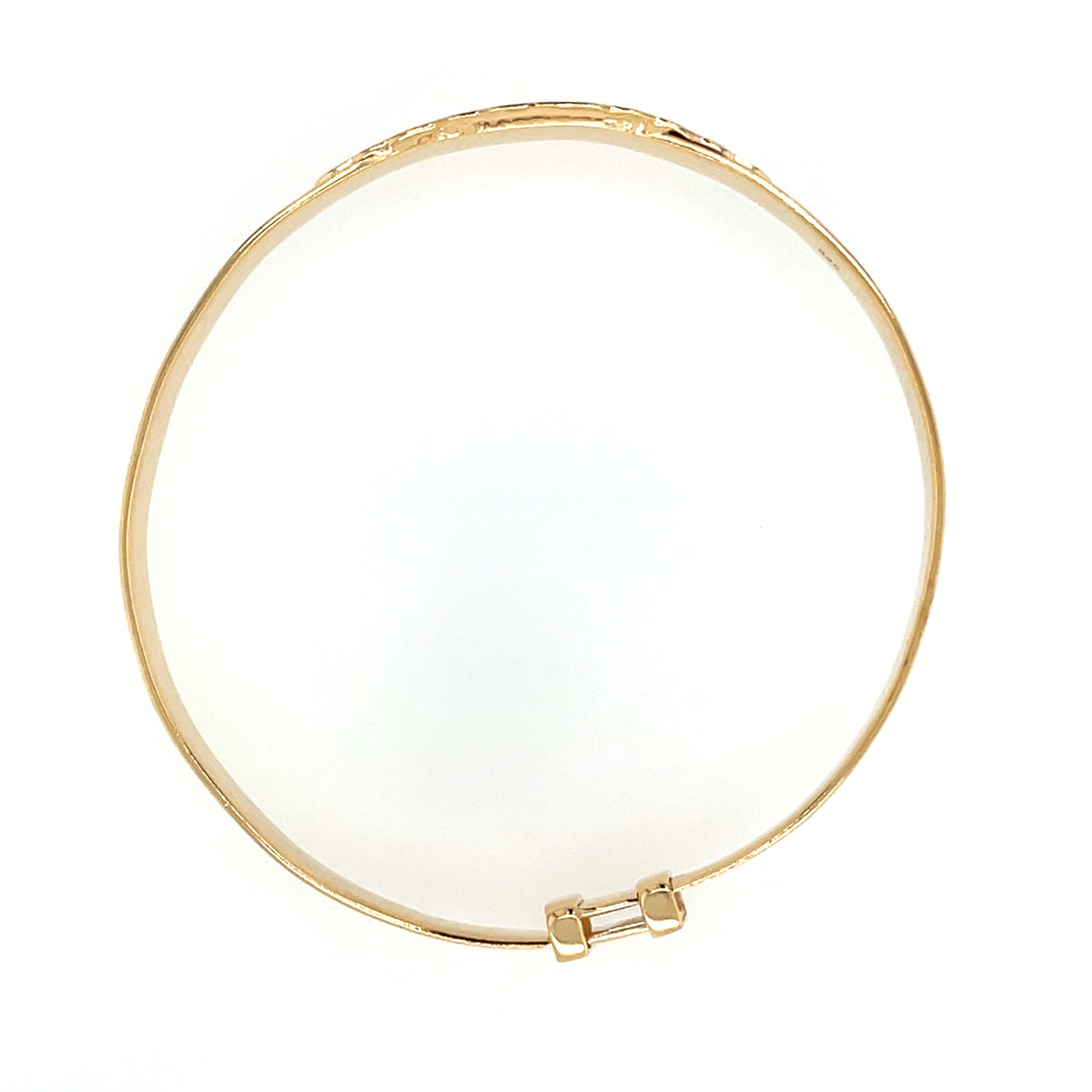 Gold-plated Silver Baby Bangle Claddagh & Celtic Band SCNB107Y