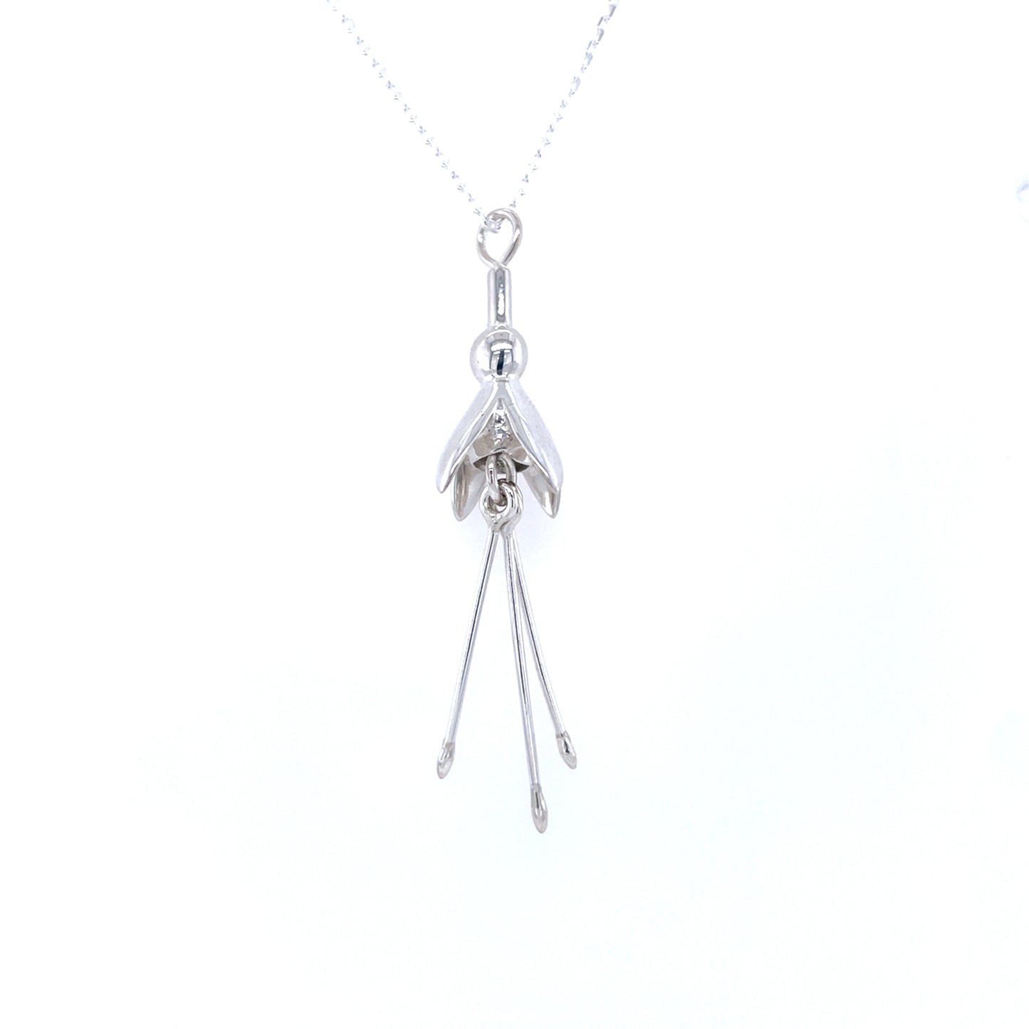 Sterling Silver Irish Fuchsia Pendant SCP120