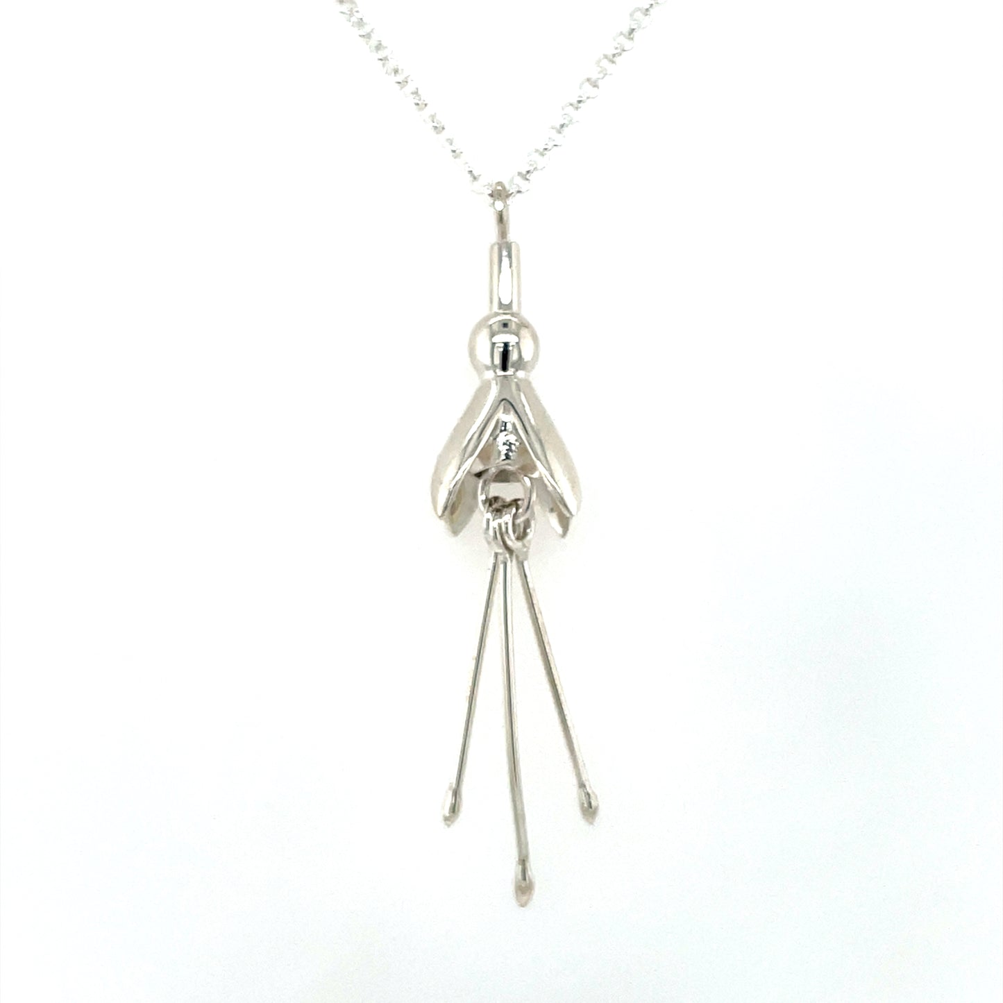 Sterling Silver Irish Fuchsia Pendant SCP120