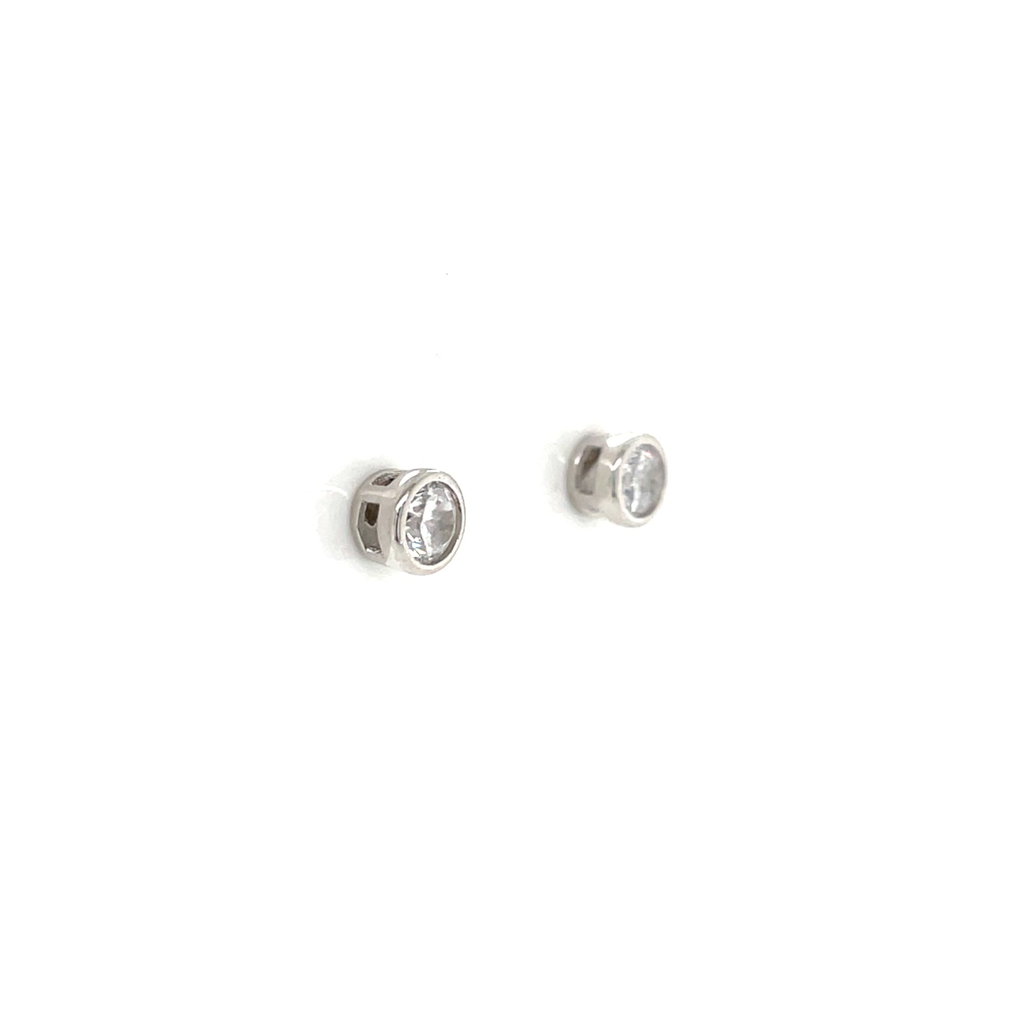 Sterling Silver 4mm CZ Stud Earrings SER115