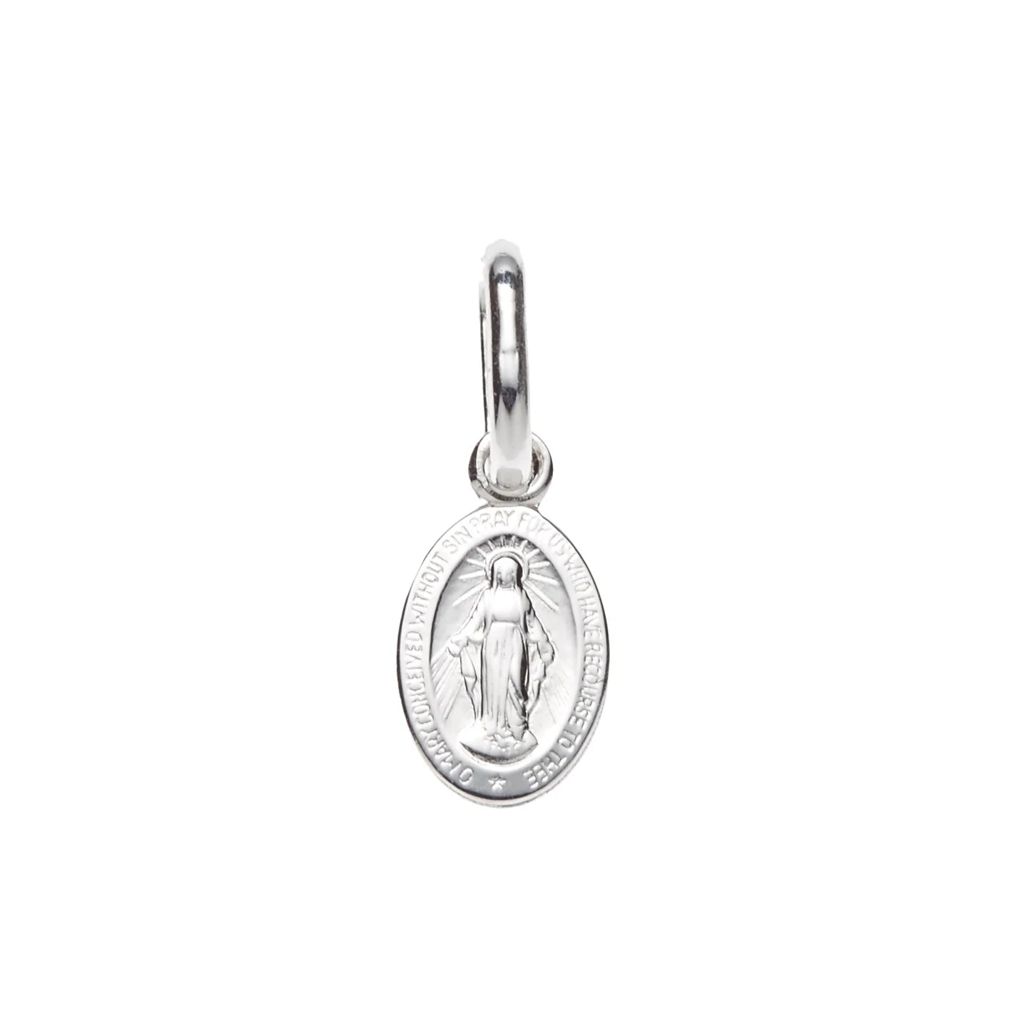 Sterling Silver 8mm Tiny Miraculous Medal SH43011
