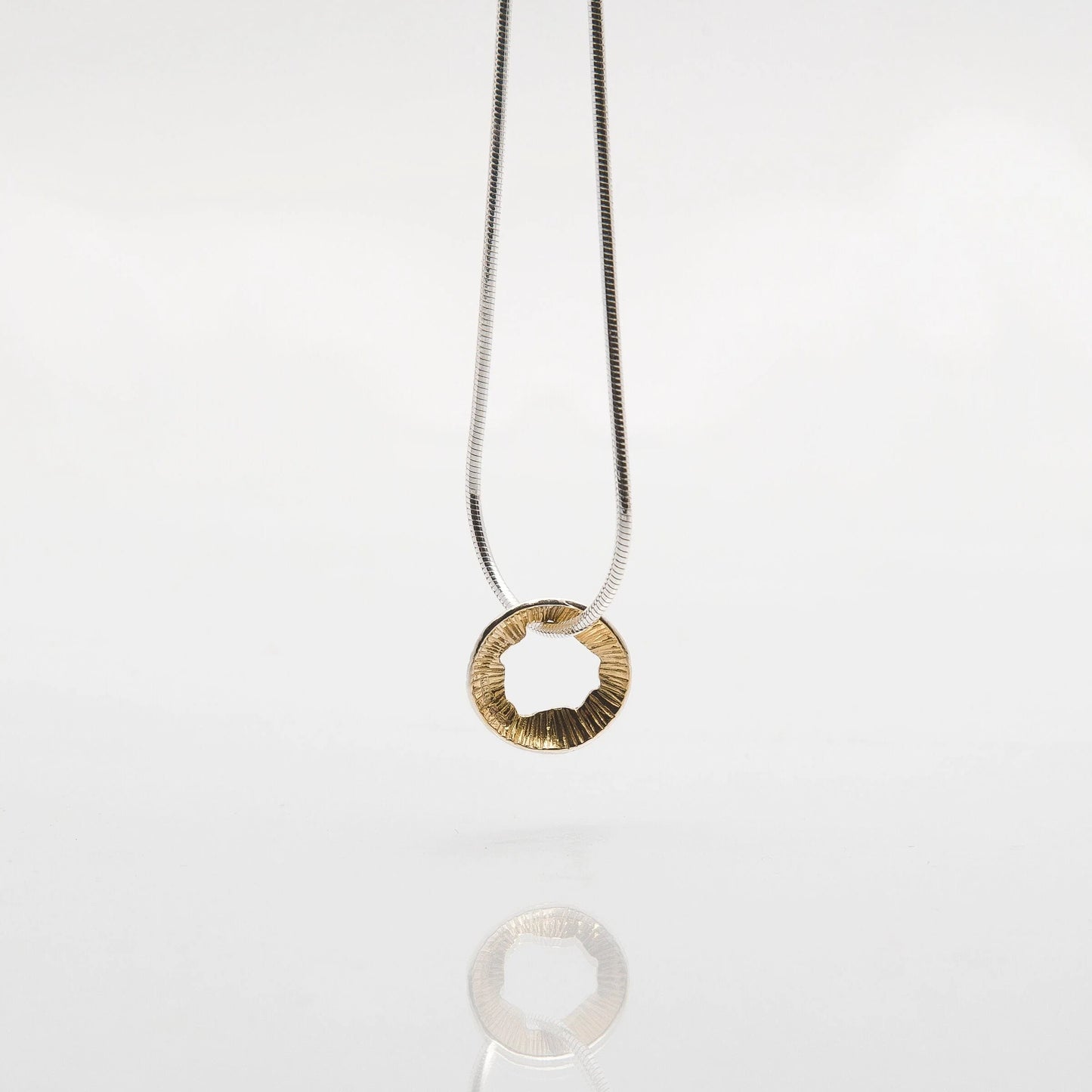 Martina Hamilton Golden Shore Silver and Gold Plated Pendant Petite SHB3K-gp