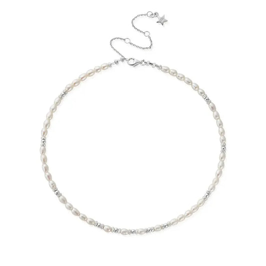 ChloBo Sterling Silver Freshwater Pearl Choker Necklace