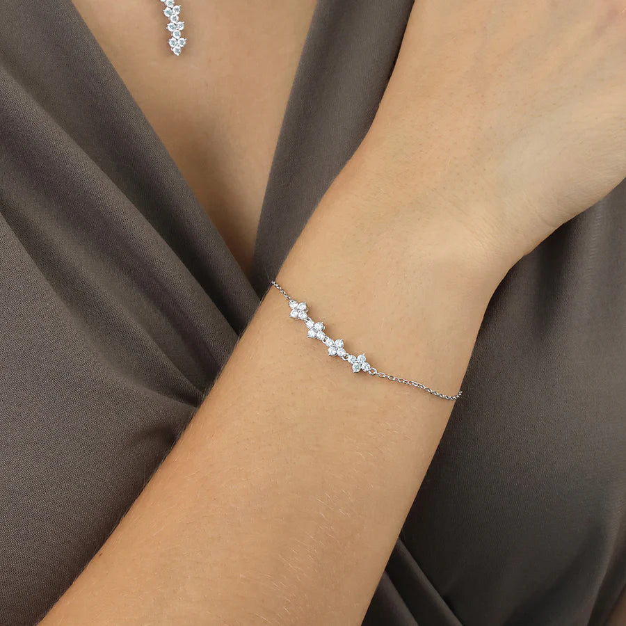 Silver Sparkly Couture Bracelet Veliora ST2477