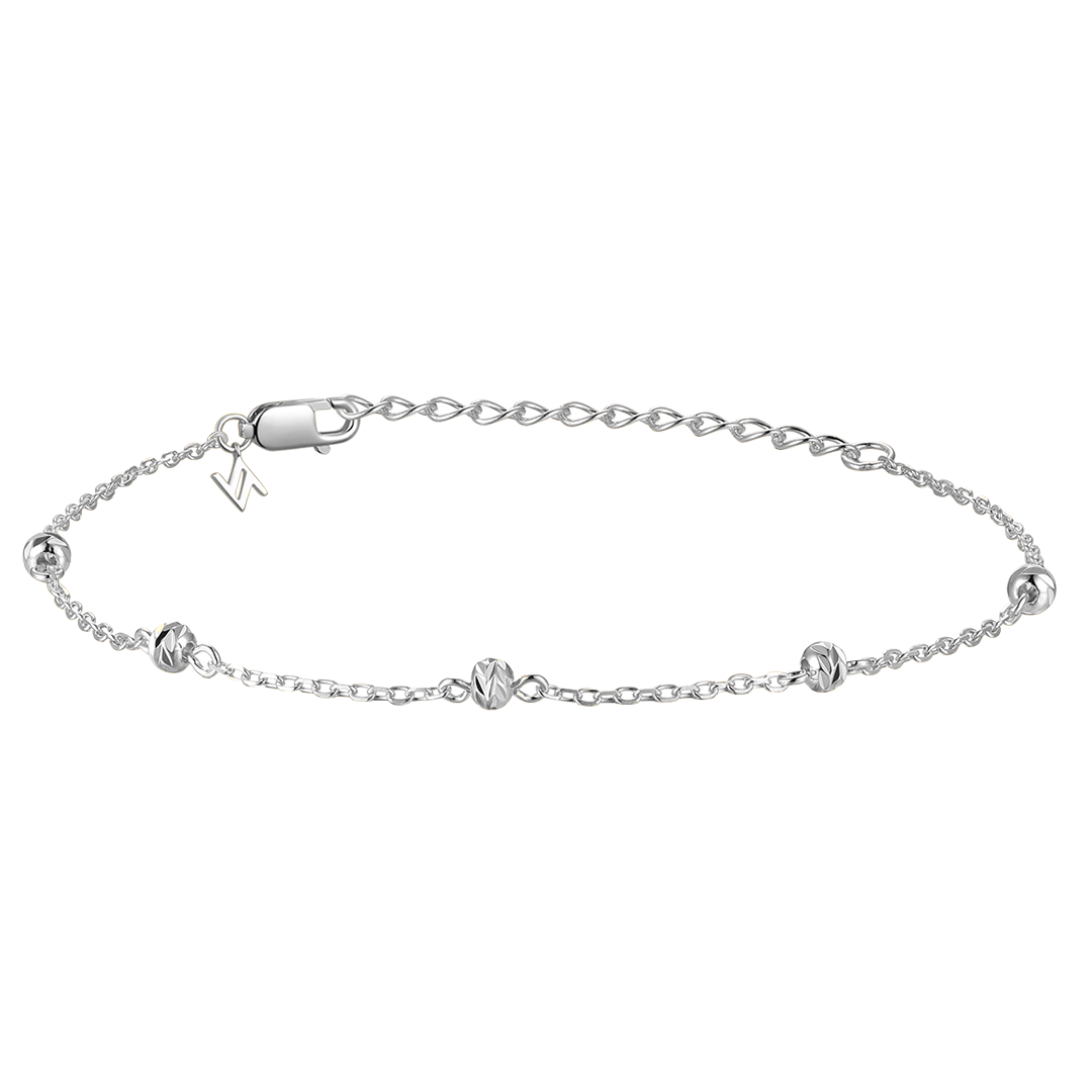 Silver Beaded Bracelet ST2494