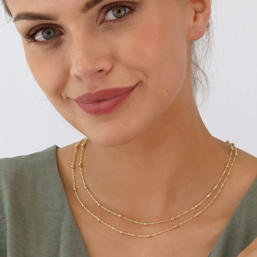 Silver Gold-plated Modern Aztec Necklace Darleen ST2515