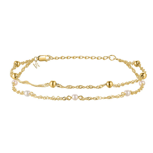 Silver Gold-plated Baroque Flair Bracelet Marjorie ST2519