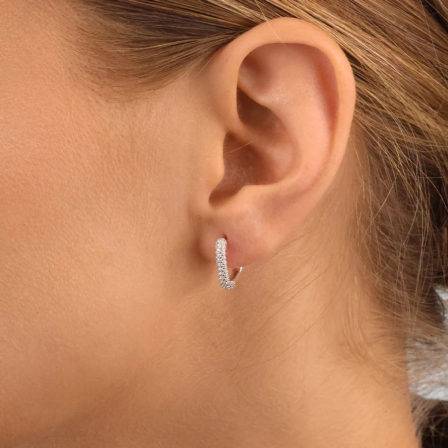 Silver French Chic Hoop Valerie ST2521